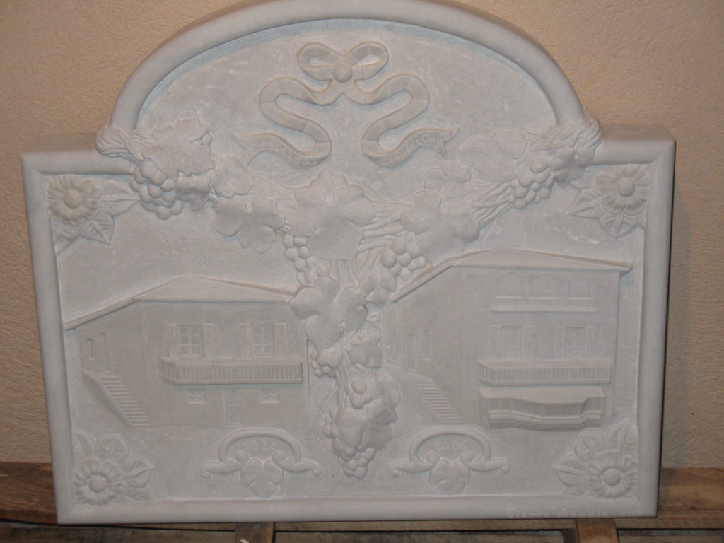 Bas-relief en pierre dure